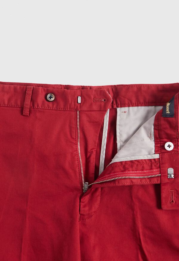 Red Paul Stuart Cotton Twill Bermuda | UK_PAUL47316