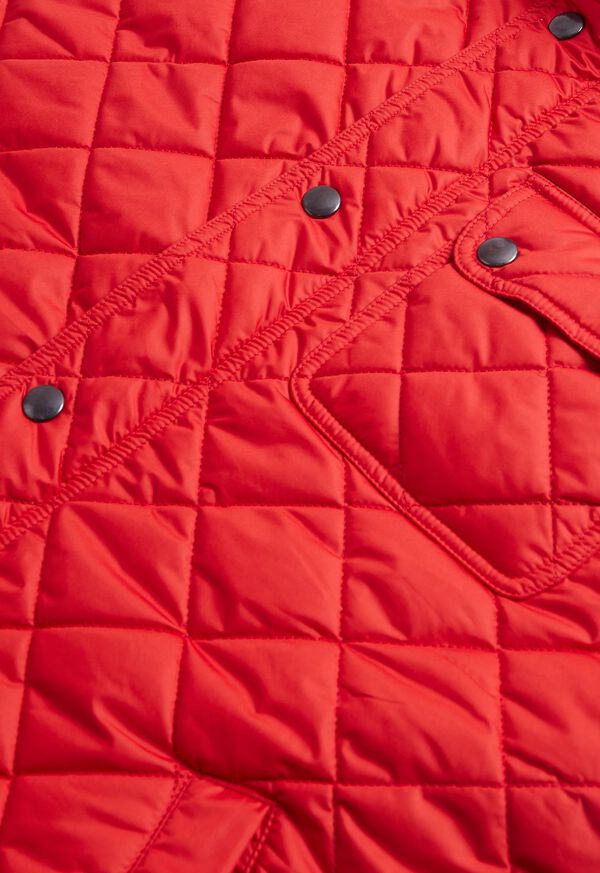 Red Paul Stuart Diamond Quilted Vest | UK_PAUL50983