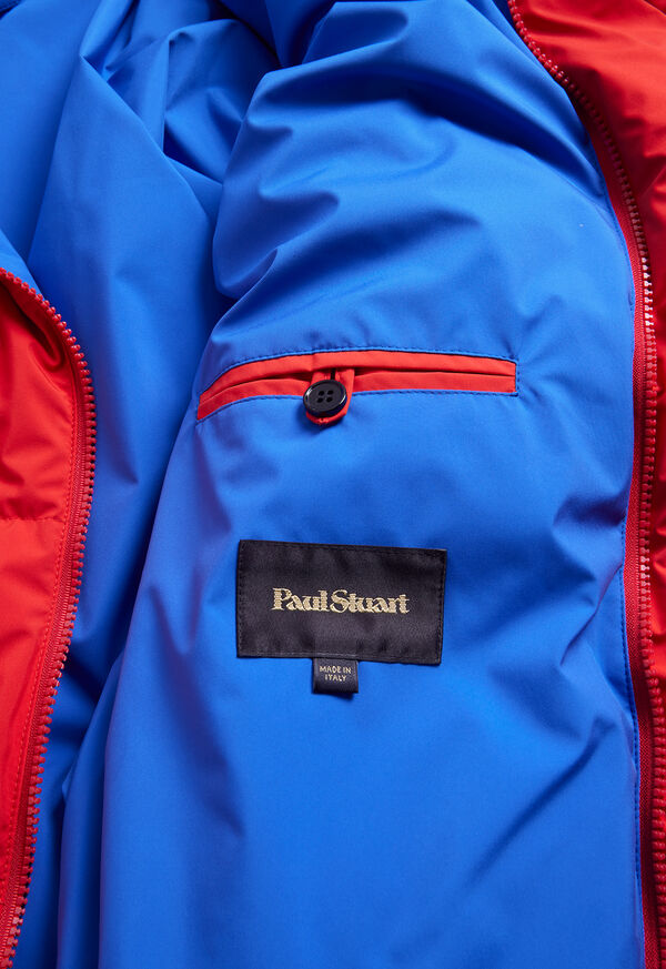 Red Paul Stuart Puffer Jacket | UK_PAUL53737