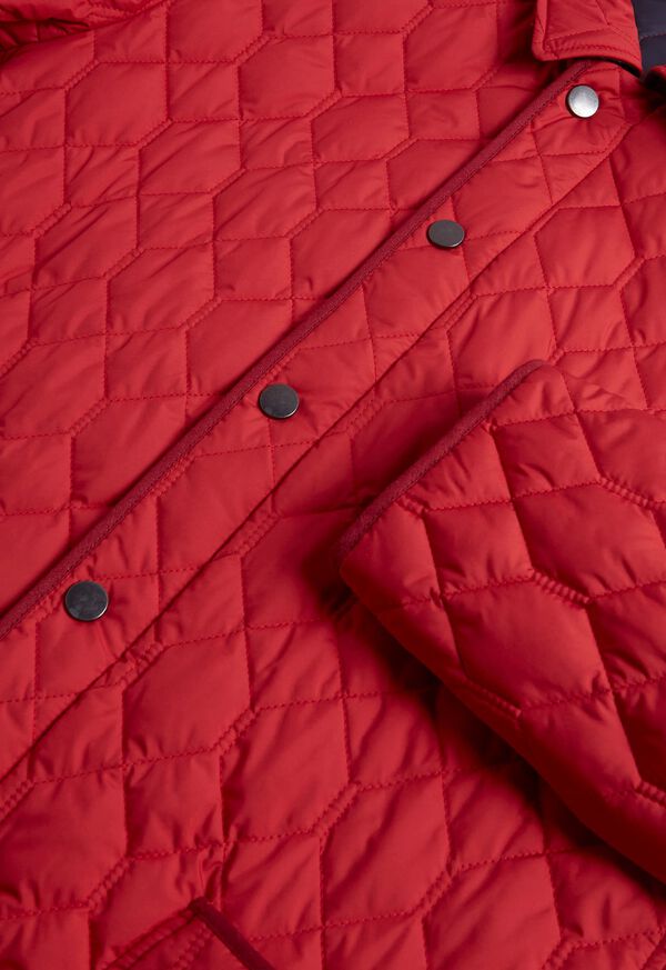 Red Paul Stuart Quilted Barn Jacket | UK_PAUL33941