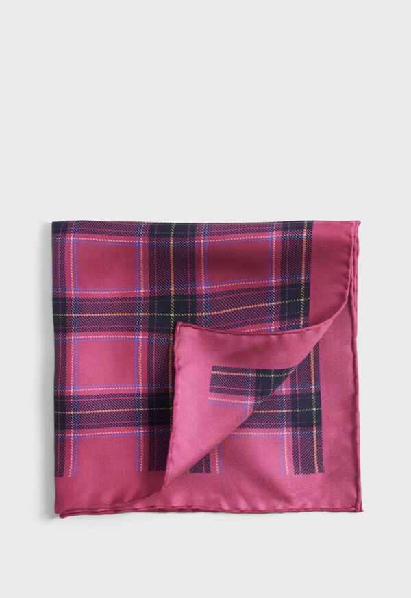 Red Paul Stuart Silk Plaid Print | UK_PAUL78274