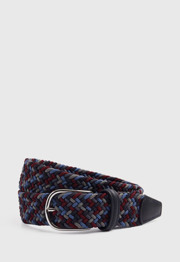 Red / White / Blue Paul Stuart Braided Stretch | UK_PAUL40197