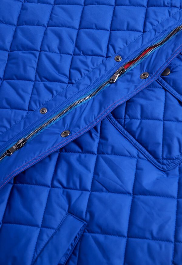 Royal Blue Paul Stuart Diamond Quilted | UK_PAUL22390