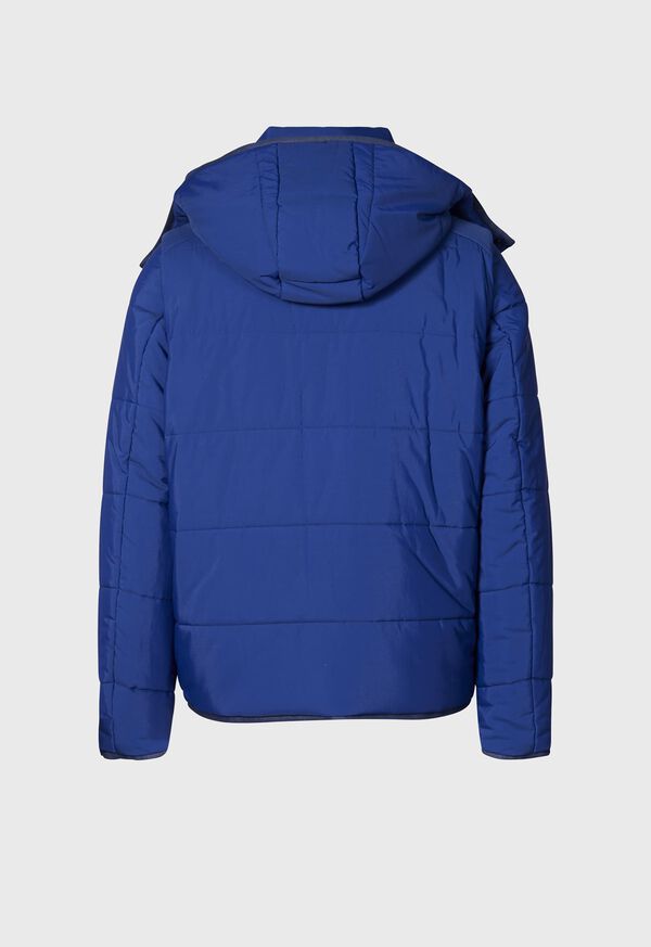 Royal Blue Paul Stuart Down Jacket with Removable Sleeves | UK_PAUL25464