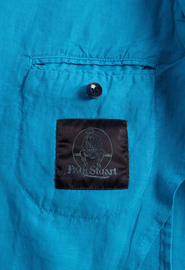 Turquoise Paul Stuart Linen Garment Dyed | UK_PAUL68700