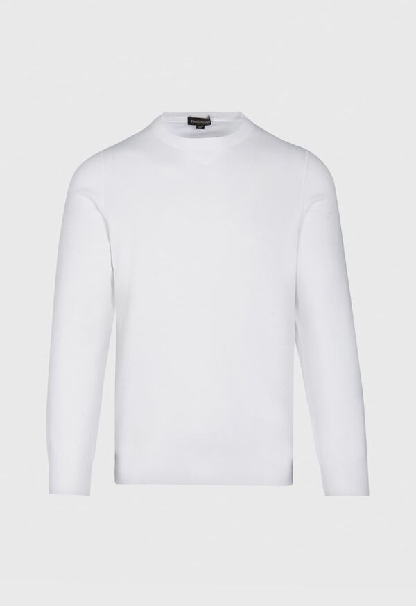 White Paul Stuart Cotton Crewneck | UK_PAUL38034