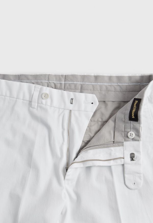 White Paul Stuart Cotton Plain Front Newton | UK_PAUL79434