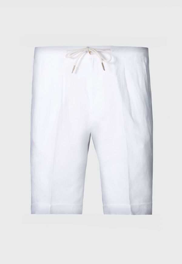 White Paul Stuart Linen Drawstring | UK_PAUL39519