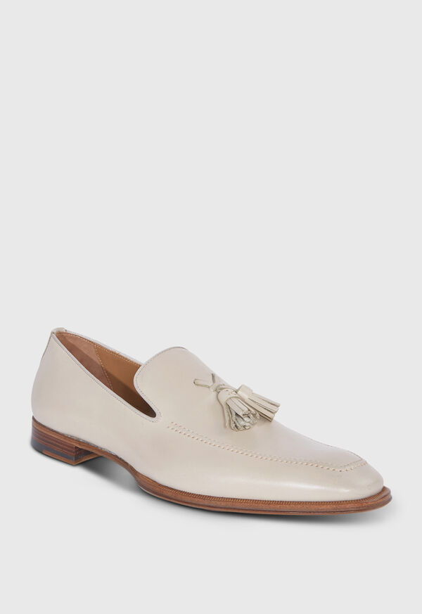 White Paul Stuart Major Leather Tassel | UK_PAUL99634