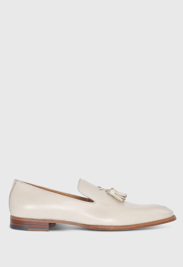 White Paul Stuart Major Leather Tassel | UK_PAUL99634