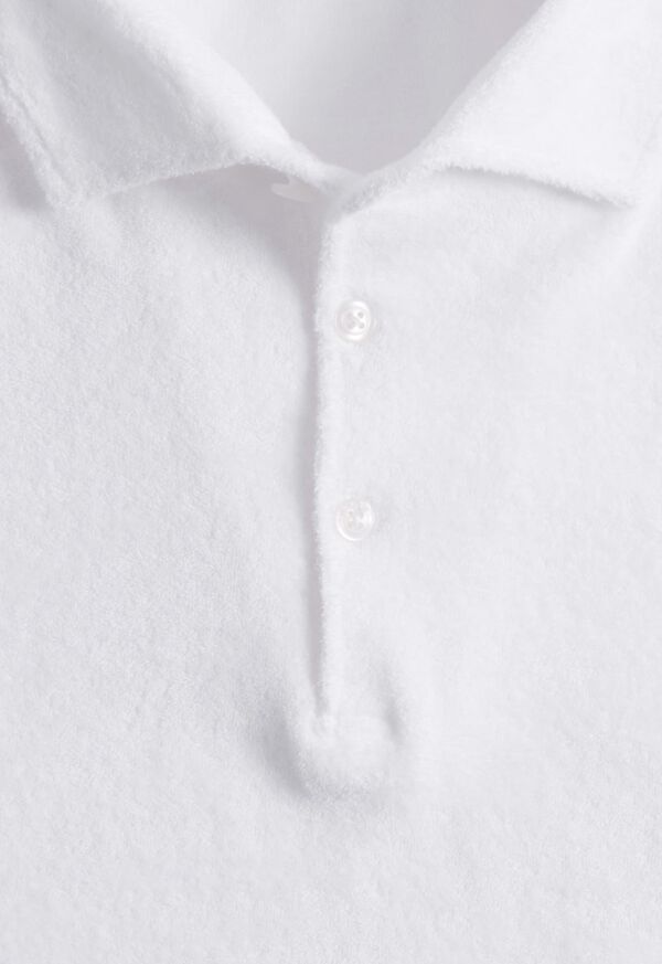 White Paul Stuart Terry Cloth Short Sleeve | UK_PAUL99268