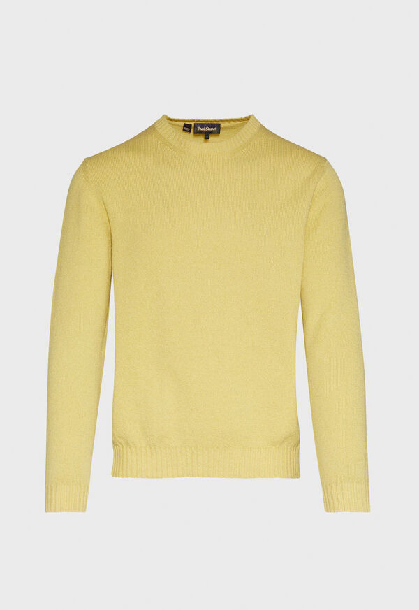 Yellow Paul Stuart Boucle Crewneck | UK_PAUL36402