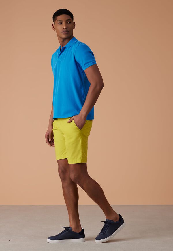 Yellow Paul Stuart Cotton Bermuda Short | UK_PAUL21197