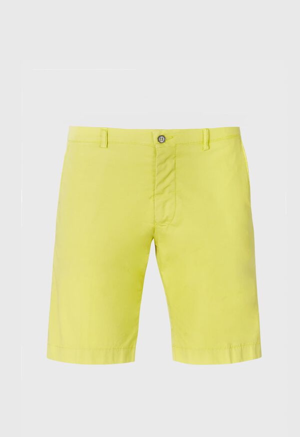 Yellow Paul Stuart Cotton Bermuda Short | UK_PAUL21197