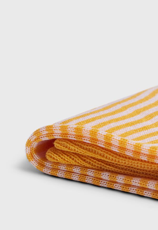 Yellow Paul Stuart Cotton Horizontal Stripe | UK_PAUL26032