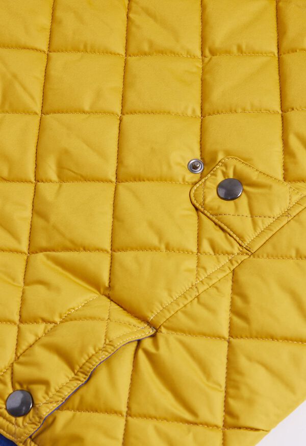 Yellow Paul Stuart Diamond Quilted Vest | UK_PAUL15133