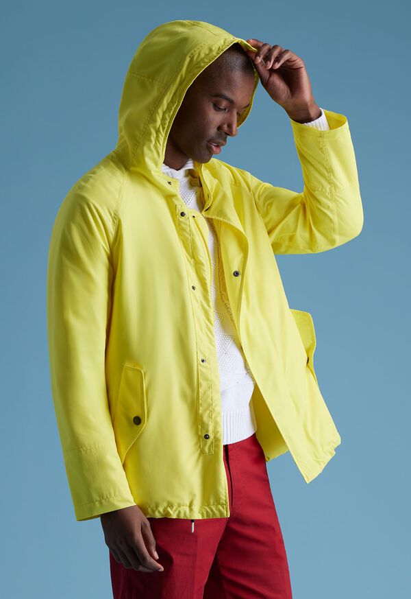 Yellow Paul Stuart Hooded Parka | UK_PAUL27893