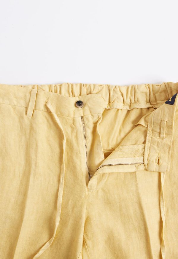 Yellow Paul Stuart Linen Drawstring | UK_PAUL11214